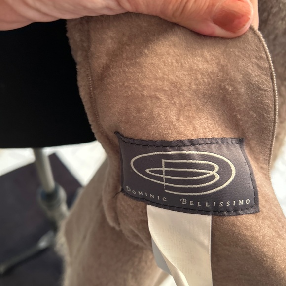 Vintage Italian Leather Wool Lined Unique Coat - Picture 5 of 6